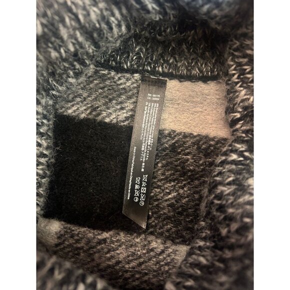 Anthropologie Sleeping on Snow Wintertide Reversible Turtleneck Sweater Poncho - Picture 6 of 7